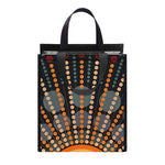 Aboriginal Indigenous Sunset Art Print Insulated Lunch Tote