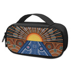 Aboriginal Indigenous Sunset Art Print Insulin Cooler Travel Case