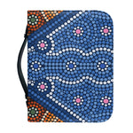 Aboriginal Indigenous Sunset Art Print Leather Bible Cover
