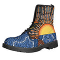 Aboriginal Indigenous Sunset Art Print Lace-Up Boots