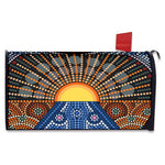 Aboriginal Indigenous Sunset Art Print Mailbox Cover