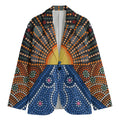 Aboriginal Indigenous Sunset Art Print Men's Blazer