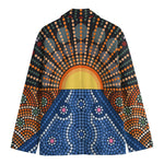 Aboriginal Indigenous Sunset Art Print Men's Blazer