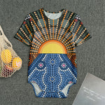 Aboriginal Indigenous Sunset Art Print Men's Bodysuit