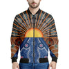 Aboriginal Indigenous Sunset Art Print Men's Bomber Jacket