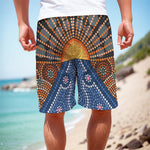 Aboriginal Indigenous Sunset Art Print Men's Cargo Shorts