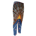 Aboriginal Indigenous Sunset Art Print Men's Compression Pants