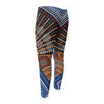 Aboriginal Indigenous Sunset Art Print Men's Compression Pants