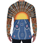 Aboriginal Indigenous Sunset Art Print Men's Long Sleeve T-Shirt