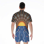 Aboriginal Indigenous Sunset Art Print Men's Rompers