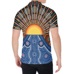 Aboriginal Indigenous Sunset Art Print Men's Shirt