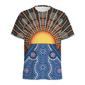 Aboriginal Indigenous Sunset Art Print Men's Athletic T-Shirt