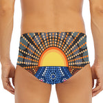 Aboriginal Indigenous Sunset Art Print Men's Triangle Swim Briefs