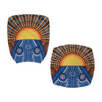 Aboriginal Indigenous Sunset Art Print Office Chair Cover