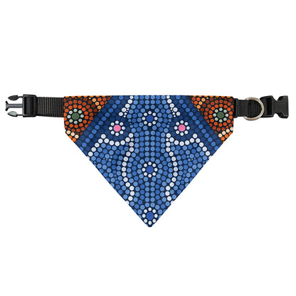Aboriginal Indigenous Sunset Art Print Over The Collar Dog Bandana