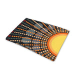 Aboriginal Indigenous Sunset Art Print Pet Cooling Mat Cover