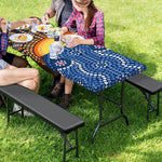 Aboriginal Indigenous Sunset Art Print Picnic Table Cover