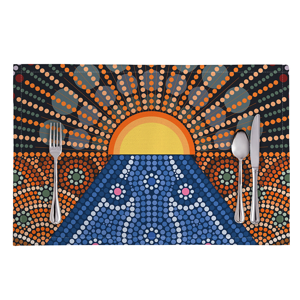 Aboriginal Indigenous Sunset Art Print Placemat
