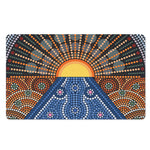 Aboriginal Indigenous Sunset Art Print Polyester Doormat