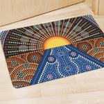 Aboriginal Indigenous Sunset Art Print Polyester Doormat