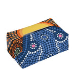 Aboriginal Indigenous Sunset Art Print Rectangle Tissue Box Cover