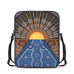 Aboriginal Indigenous Sunset Art Print Rectangular Crossbody Bag
