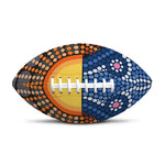 Aboriginal Indigenous Sunset Art Print Rugby Ball