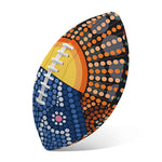 Aboriginal Indigenous Sunset Art Print Rugby Ball