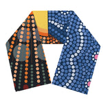 Aboriginal Indigenous Sunset Art Print Scarf