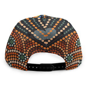 Aboriginal Indigenous Sunset Art Print Snapback Cap