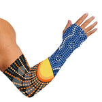 Aboriginal Indigenous Sunset Art Print Sun Protection Arm Sleeves