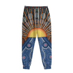 Aboriginal Indigenous Sunset Art Print Sweatpants