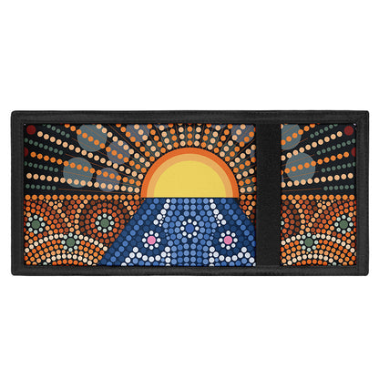 Aboriginal Indigenous Sunset Art Print Trifold Wallet