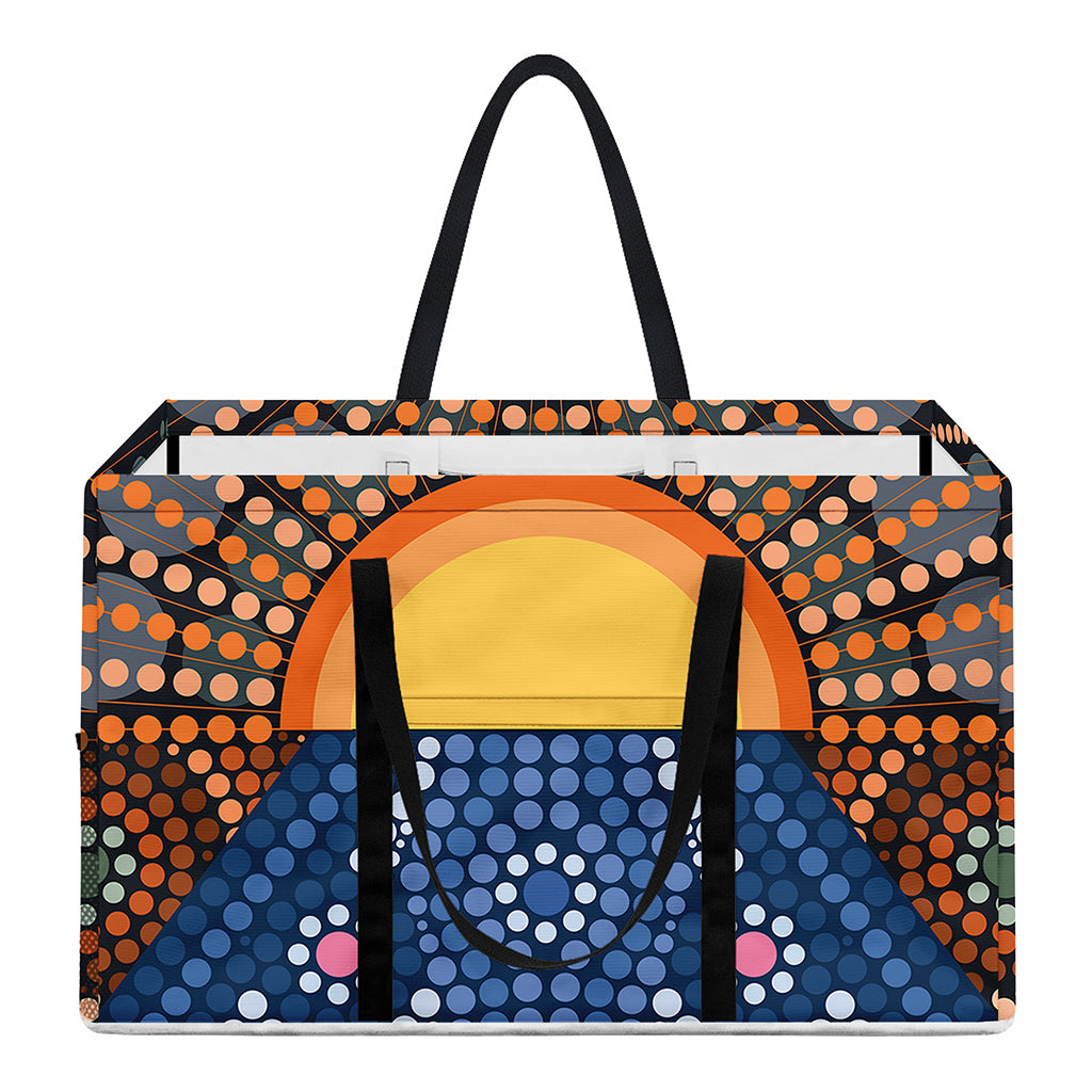 Aboriginal Indigenous Sunset Art Print Utility Tote Bag