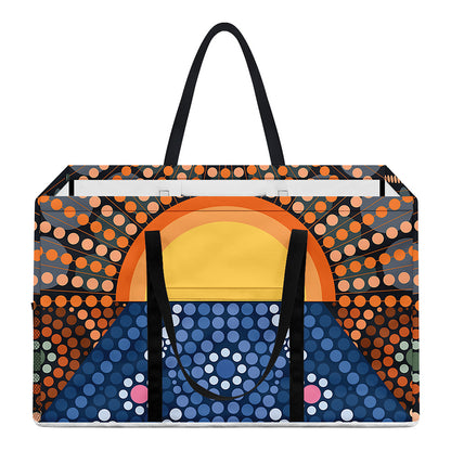 Aboriginal Indigenous Sunset Art Print Utility Tote Bag