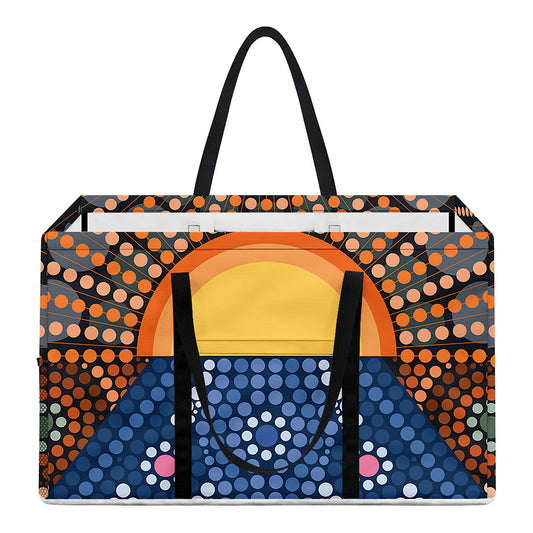 Aboriginal Indigenous Sunset Art Print Utility Tote Bag