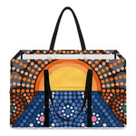 Aboriginal Indigenous Sunset Art Print Utility Tote Bag