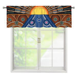Aboriginal Indigenous Sunset Art Print Window Valance