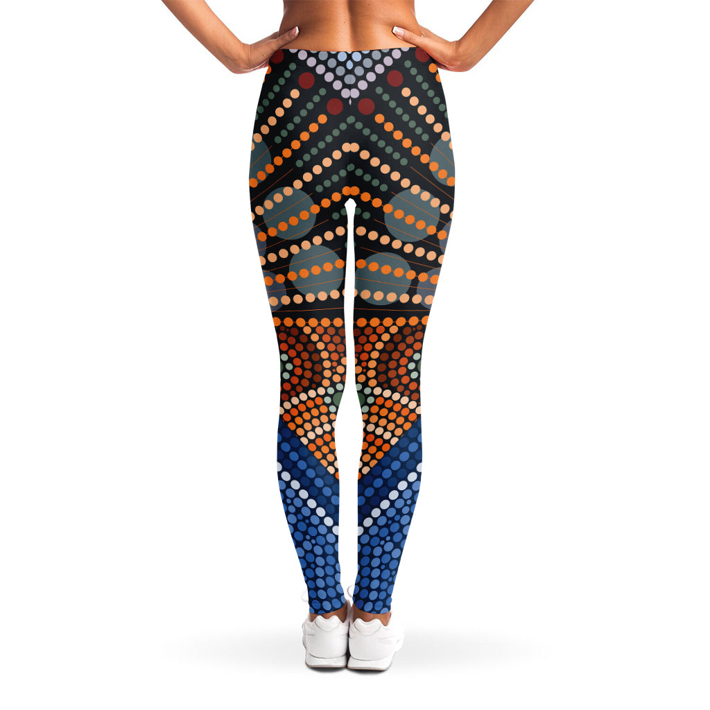 Aboriginal Indigenous Sunset Art Print Women's Leggings