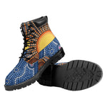 Aboriginal Indigenous Sunset Art Print Work Boots