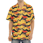 Aboriginal Kangaroo Pattern Print Aloha Shirt