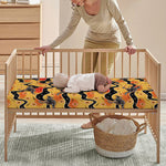 Aboriginal Kangaroo Pattern Print Baby Crib Sheet