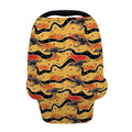 Aboriginal Kangaroo Pattern Print Baby Seat Cover