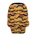 Aboriginal Kangaroo Pattern Print Baby Seat Cover