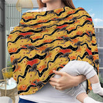 Aboriginal Kangaroo Pattern Print Baby Seat Cover