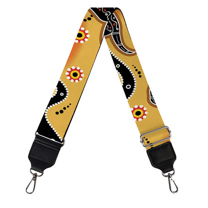 Aboriginal Kangaroo Pattern Print Bag Strap