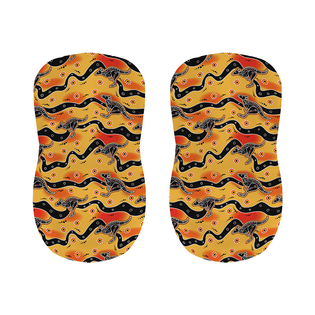 Aboriginal Kangaroo Pattern Print Bar Stool Covers