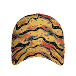 Aboriginal Kangaroo Pattern Print Baseball Cap