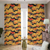 Aboriginal Kangaroo Pattern Print Blackout Pencil Pleat Curtains