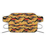 Aboriginal Kangaroo Pattern Print Car Windshield Snow Cover